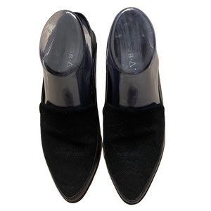 Kelsi Dagger Brooklyn Aada Leather Wedge Convertible Mule Loafers - Sz 7